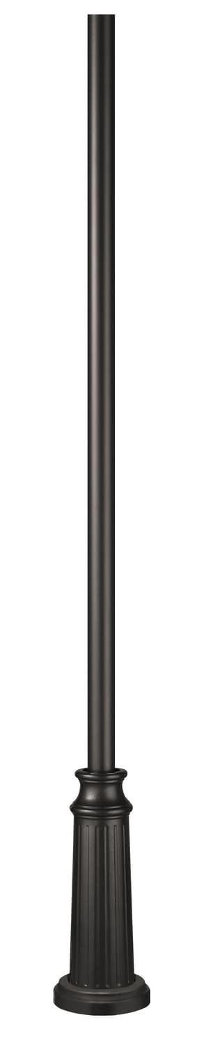 8ft Post with Decorative Base 8' Surface Mount Post — Lamp Posts