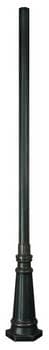 Surface Mount 90" Cast Aluminum Fluted Post with Sculpted Base (Post Only) — Lamp Posts